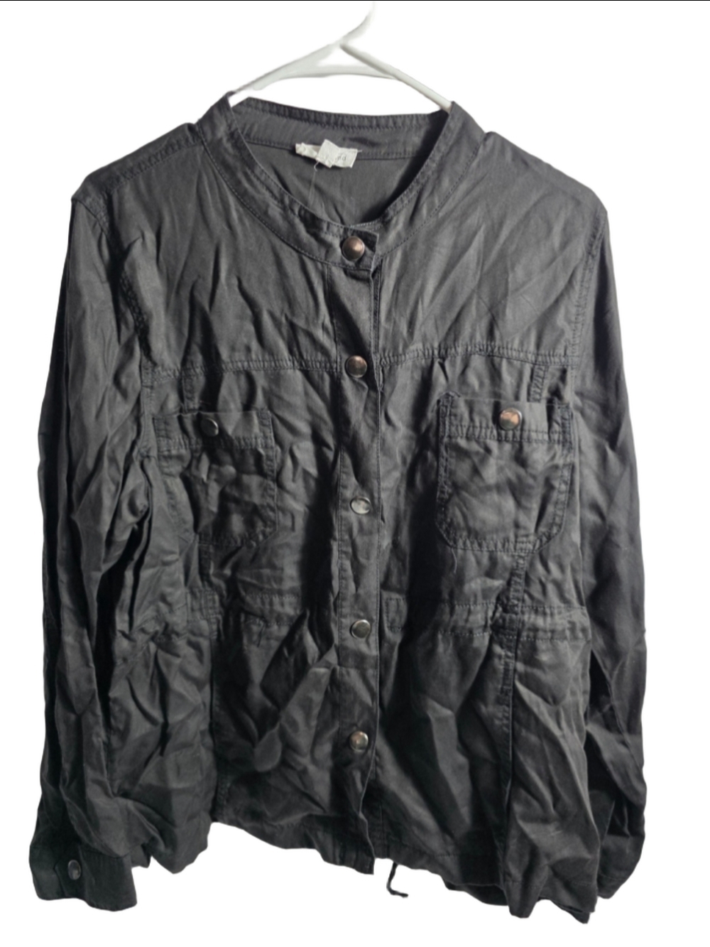 Women's Westbound Utility Jacket Black Size XL chic basic goth